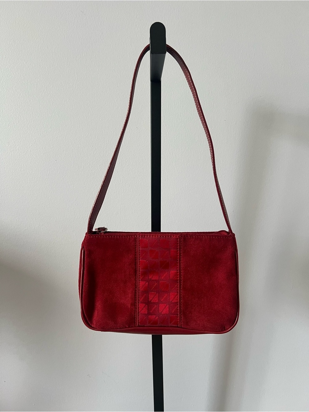 Nine & Company Red Suede Shoulder Bag